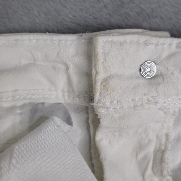SimplyVera Vera Wang White Bermuda Shorts Womens 0 Textured Embossed Fabric - Picture 13 of 14